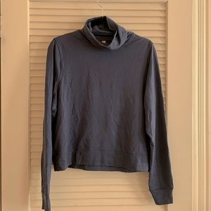 Athleta Navy Turtleneck Athletic Top NWOT